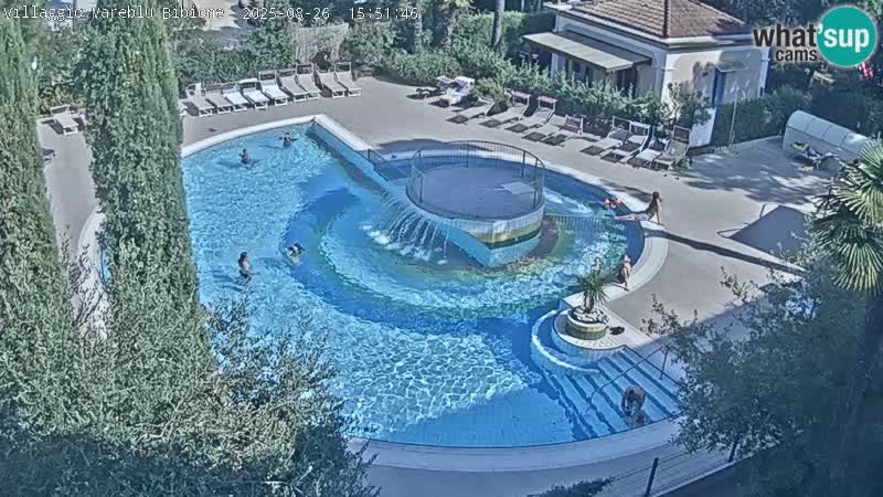 Piscina Villaggio Mare Blu webcam LIVE Bibione Pineda – Italia