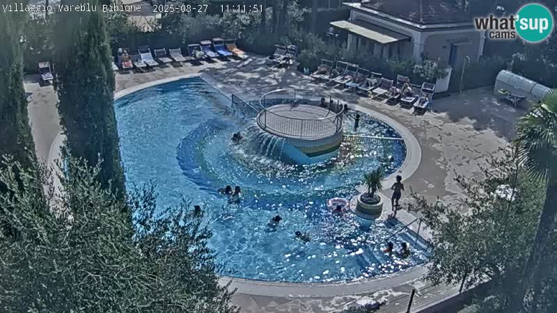 Piscina Villaggio Mare Blu EN VIVO webcam Bibione Pineda – Italia