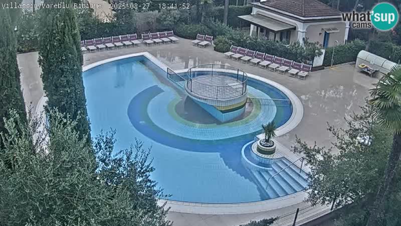Piscina Villaggio Mare Blu EN VIVO webcam Bibione Pineda – Italia