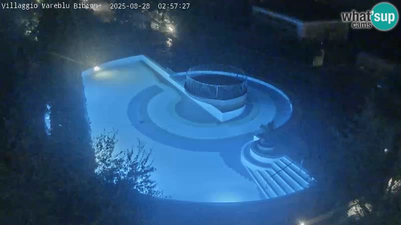 Villaggio Mare Blu bazen UŽIVO web kamera Bibione Pineda – Italija