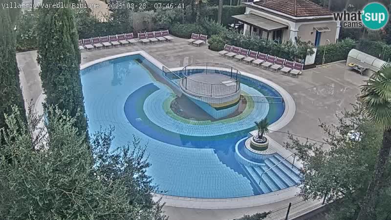 Piscina Villaggio Mare Blu EN VIVO webcam Bibione Pineda – Italia