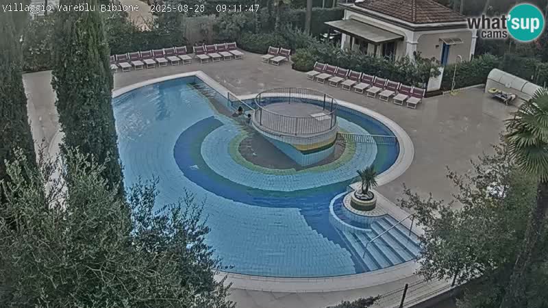 Villaggio Mare Blu bazen Spletna kamera V živo Bibione Pineda – Italija