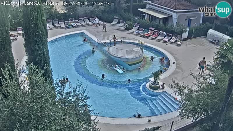 Villaggio Mare Blu pool LIVE webcam Bibione Pineda – Italy