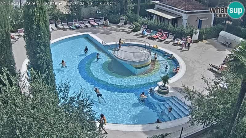 Villaggio Mare Blu piscine LIVE webcam Bibione Pineda – Italie