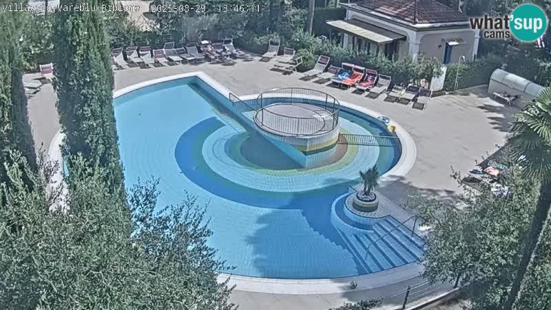 Villaggio Mare Blu pool LIVE webcam Bibione Pineda – Italy