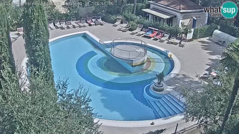 Villaggio Mare Blu piscine LIVE webcam Bibione Pineda – Italie