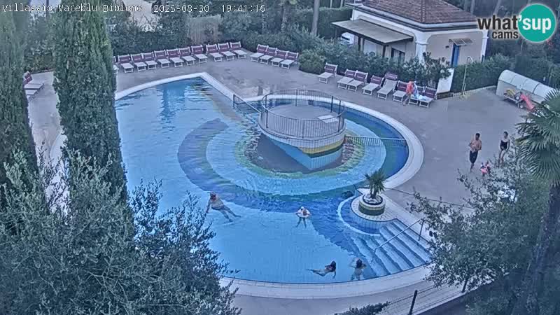 Villaggio Mare Blu piscine LIVE webcam Bibione Pineda – Italie
