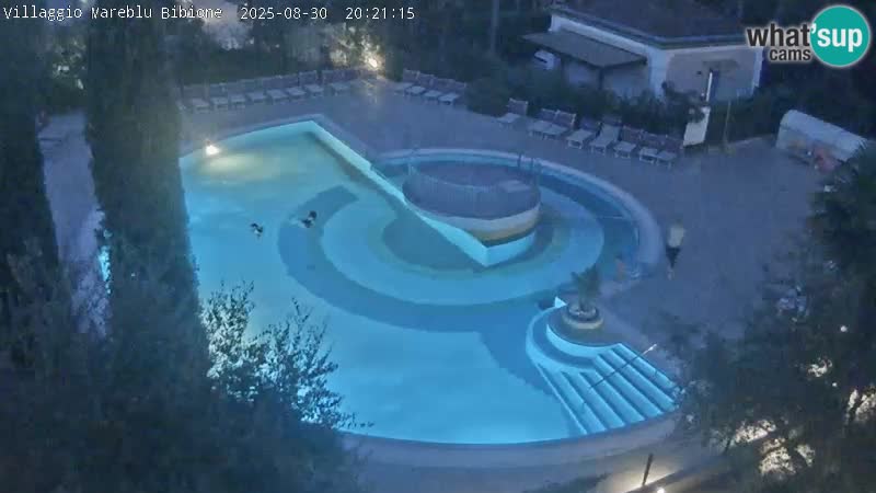 Villaggio Mare Blu bazen Spletna kamera V živo Bibione Pineda – Italija