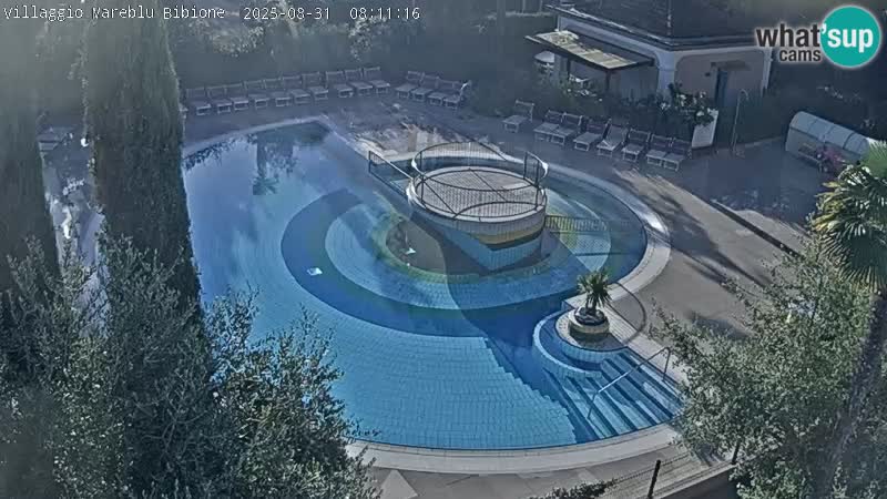 Villaggio Mare Blu bazen Spletna kamera V živo Bibione Pineda – Italija