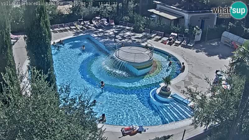 Piscina Villaggio Mare Blu webcam LIVE Bibione Pineda – Italia