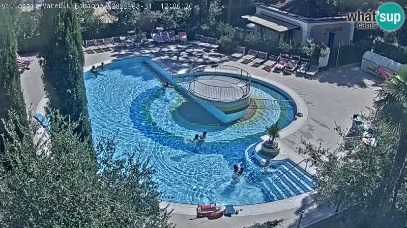 Piscina Villaggio Mare Blu webcam LIVE Bibione Pineda – Italia