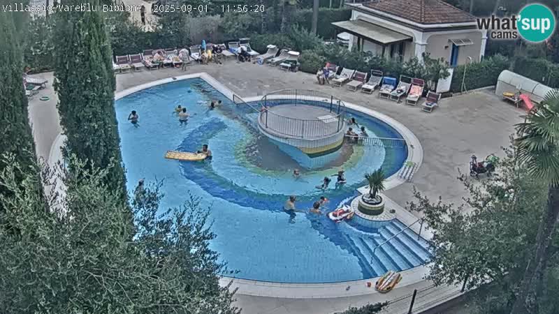 Piscina Villaggio Mare Blu webcam LIVE Bibione Pineda – Italia