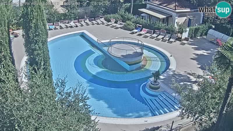 Piscina Villaggio Mare Blu EN VIVO webcam Bibione Pineda – Italia