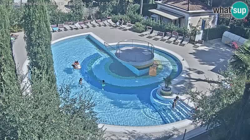 Piscina Villaggio Mare Blu EN VIVO webcam Bibione Pineda – Italia