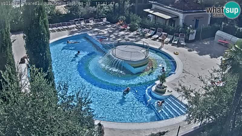 Piscina Villaggio Mare Blu webcam LIVE Bibione Pineda – Italia