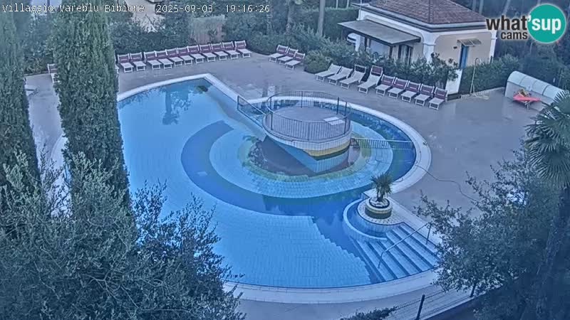 Piscina Villaggio Mare Blu EN VIVO webcam Bibione Pineda – Italia