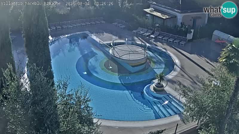 Piscina Villaggio Mare Blu webcam LIVE Bibione Pineda – Italia