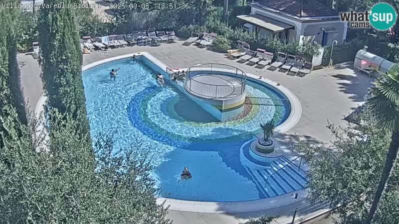 Villaggio Mare Blu pool LIVE webcam Bibione Pineda – Italy