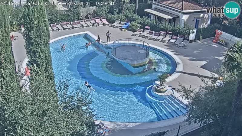 Villaggio Mare Blu pool LIVE webcam Bibione Pineda – Italy