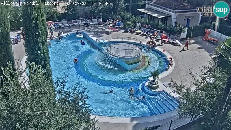 Piscina Villaggio Mare Blu webcam LIVE Bibione Pineda – Italia