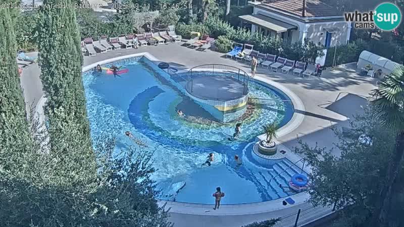 Villaggio Mare Blu pool LIVE webcam Bibione Pineda – Italy