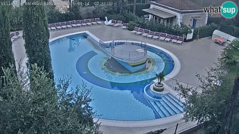 Villaggio Mare Blu pool LIVE webcam Bibione Pineda – Italy