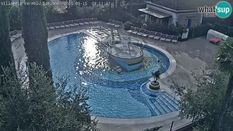 Piscina Villaggio Mare Blu EN VIVO webcam Bibione Pineda – Italia