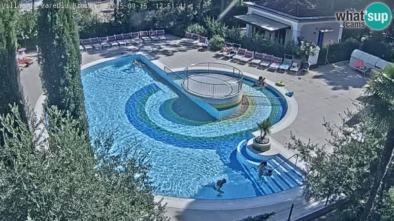Piscina Villaggio Mare Blu EN VIVO webcam Bibione Pineda – Italia