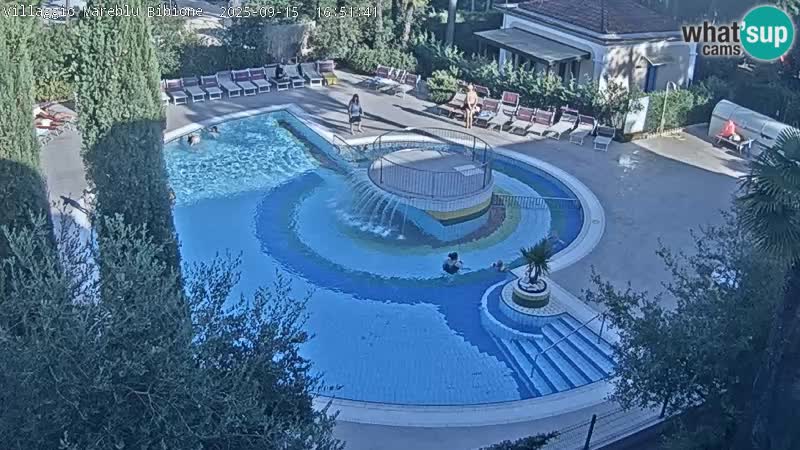 Villaggio Mare Blu pool LIVE webcam Bibione Pineda – Italy