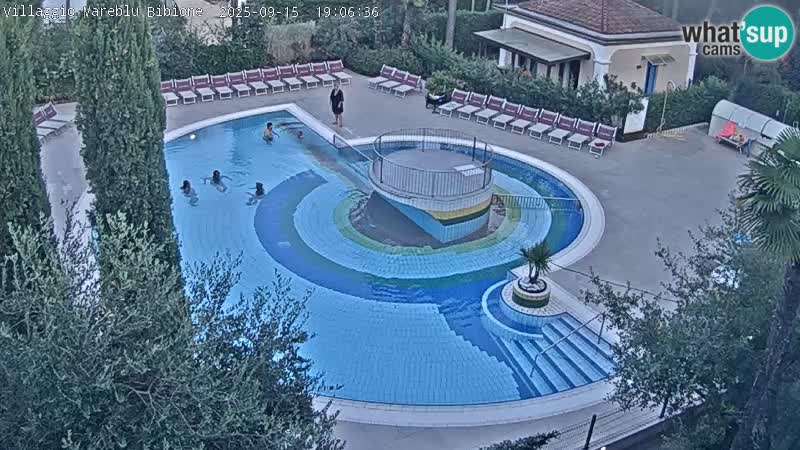 Villaggio Mare Blu piscine LIVE webcam Bibione Pineda – Italie