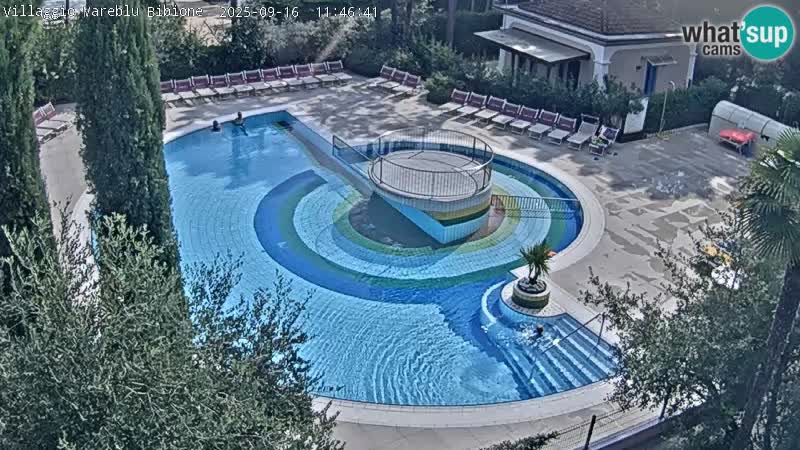 Villaggio Mare Blu pool LIVE webcam Bibione Pineda – Italy