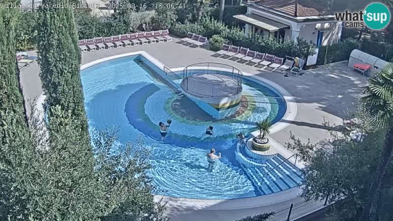 Piscina Villaggio Mare Blu webcam LIVE Bibione Pineda – Italia