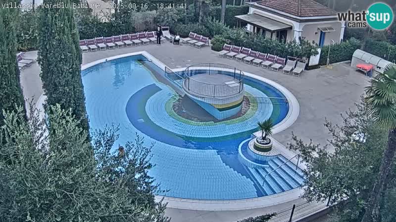 Piscina Villaggio Mare Blu webcam LIVE Bibione Pineda – Italia