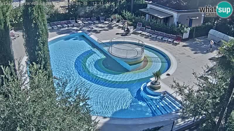 Villaggio Mare Blu piscine LIVE webcam Bibione Pineda – Italie