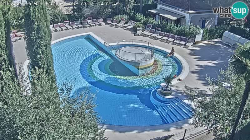 Villaggio Mare Blu pool LIVE webcam Bibione Pineda – Italy