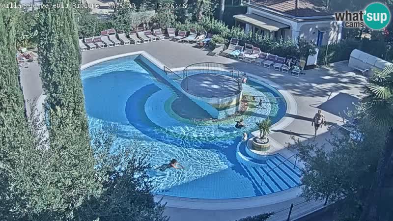 Villaggio Mare Blu piscine LIVE webcam Bibione Pineda – Italie
