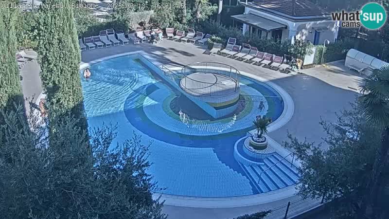 Piscina Villaggio Mare Blu EN VIVO webcam Bibione Pineda – Italia