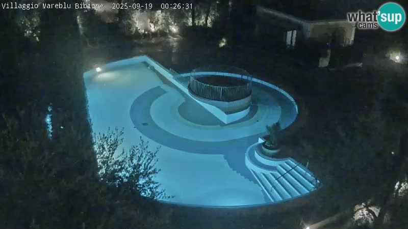 Villaggio Mare Blu bazen UŽIVO web kamera Bibione Pineda – Italija
