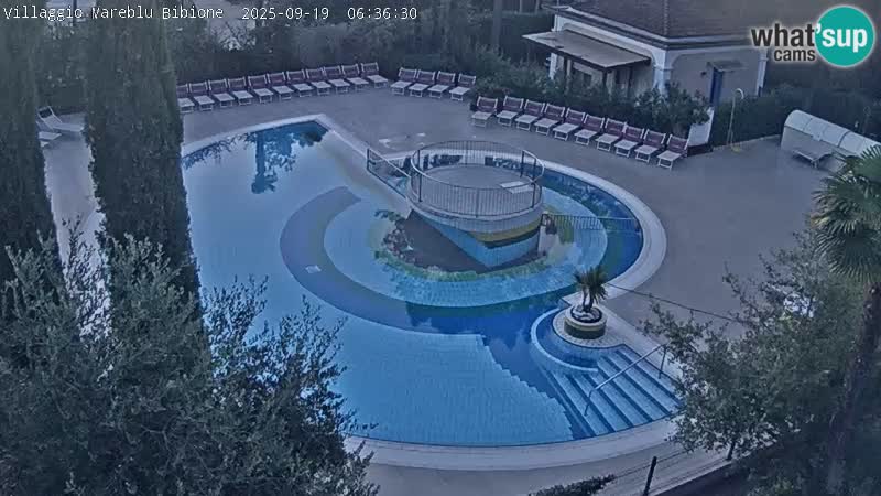 Piscina Villaggio Mare Blu EN VIVO webcam Bibione Pineda – Italia