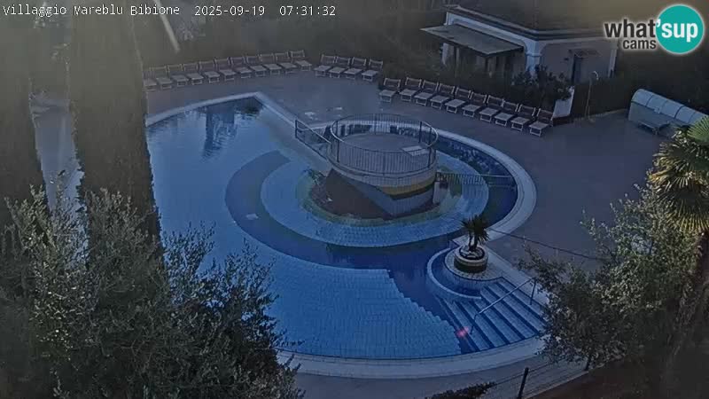 Piscina Villaggio Mare Blu webcam LIVE Bibione Pineda – Italia