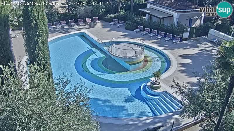 Villaggio Mare Blu pool LIVE webcam Bibione Pineda – Italy