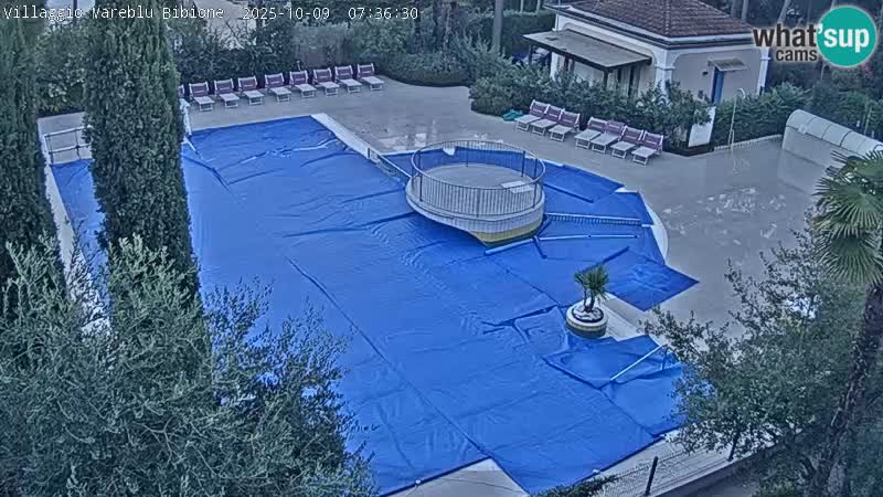 Piscina Villaggio Mare Blu webcam LIVE Bibione Pineda – Italia