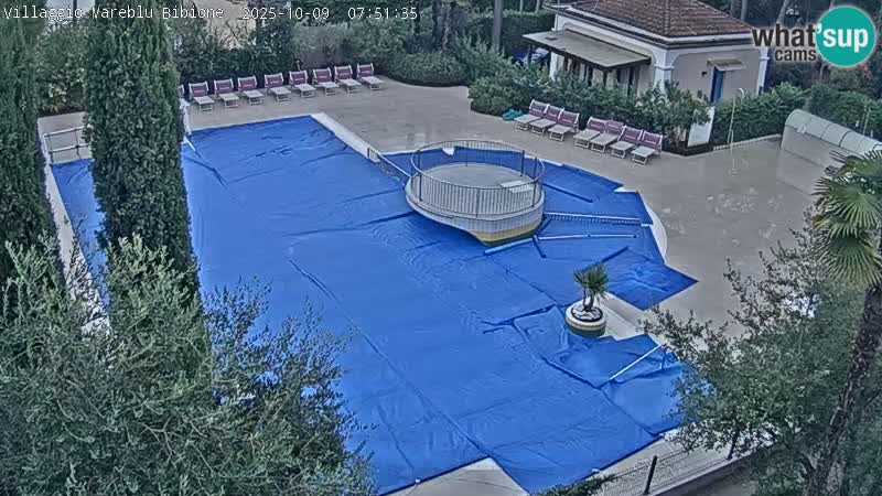 Villaggio Mare Blu pool LIVE webcam Bibione Pineda – Italy