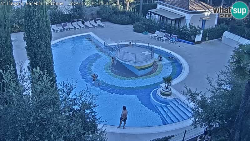 Villaggio Mare Blu bazen Spletna kamera V živo Bibione Pineda – Italija