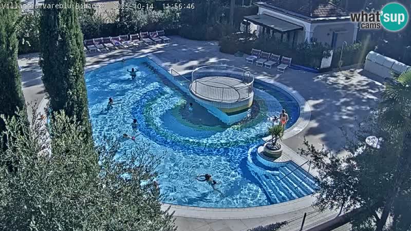 Villaggio Mare Blu piscine LIVE webcam Bibione Pineda – Italie