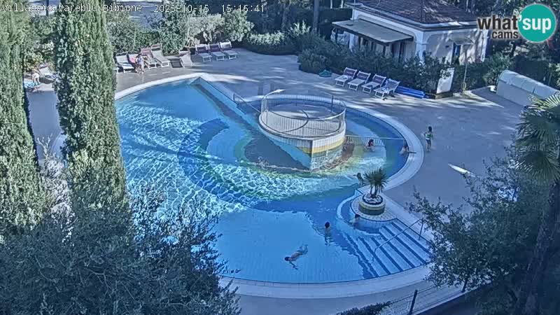 Villaggio Mare Blu pool LIVE webcam Bibione Pineda – Italy