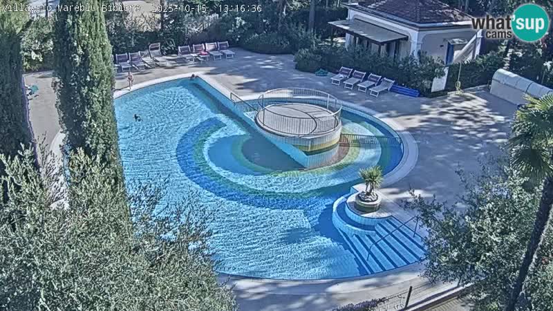 Villaggio Mare Blu bazen Spletna kamera V živo Bibione Pineda – Italija