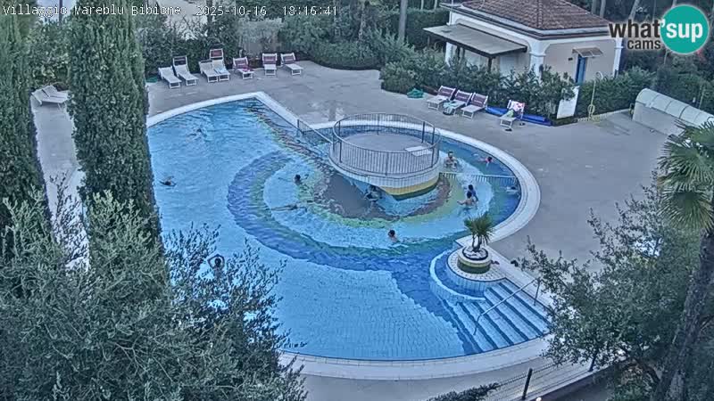 Villaggio Mare Blu pool LIVE webcam Bibione Pineda – Italy