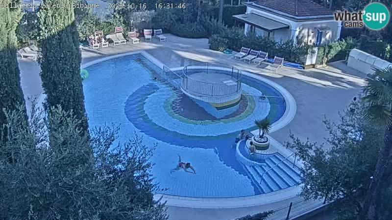 Villaggio Mare Blu pool LIVE webcam Bibione Pineda – Italy