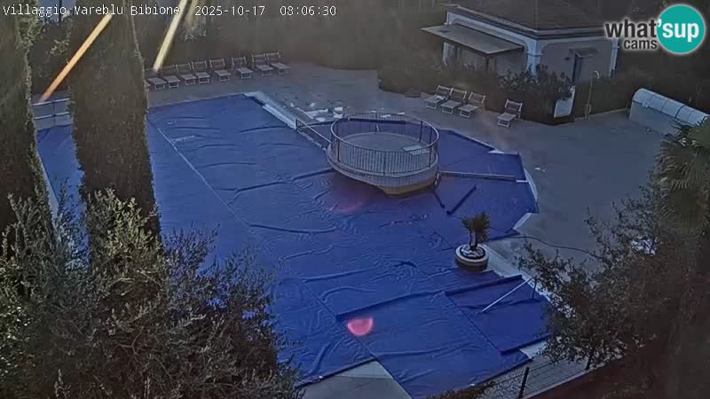 Villaggio Mare Blu bazen Spletna kamera V živo Bibione Pineda – Italija